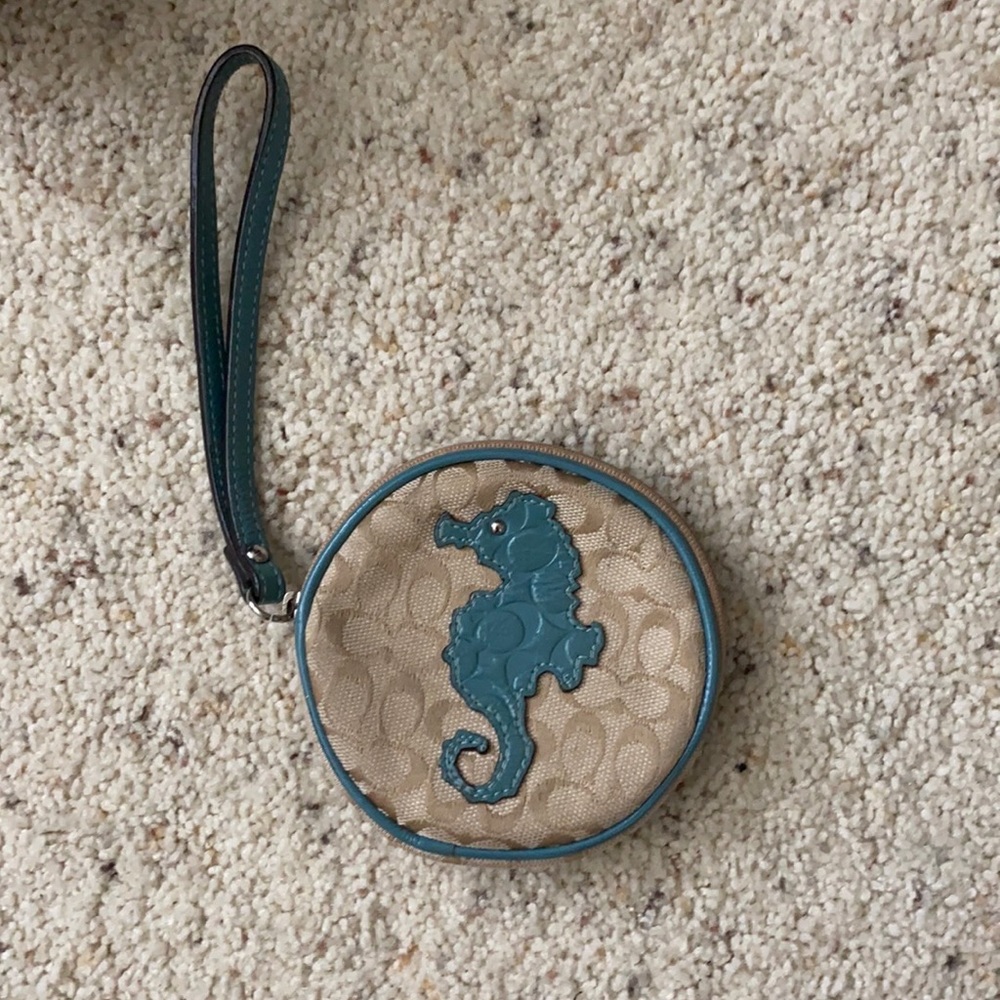 Coach Seahorse coin purse